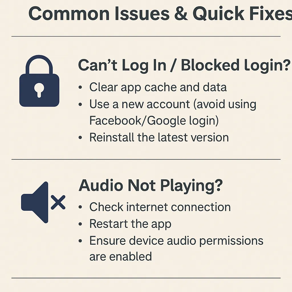 quick issue fixing in spotify mod apk
