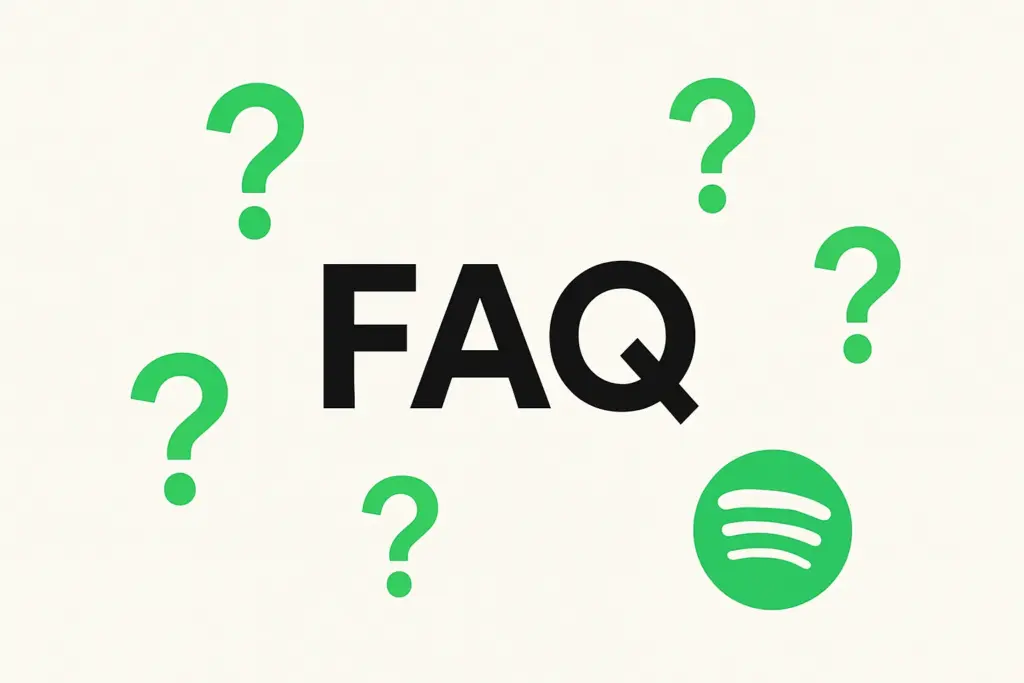 Spotify FAQ graphic for USA users